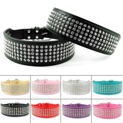 Rhinestones Dog Collars