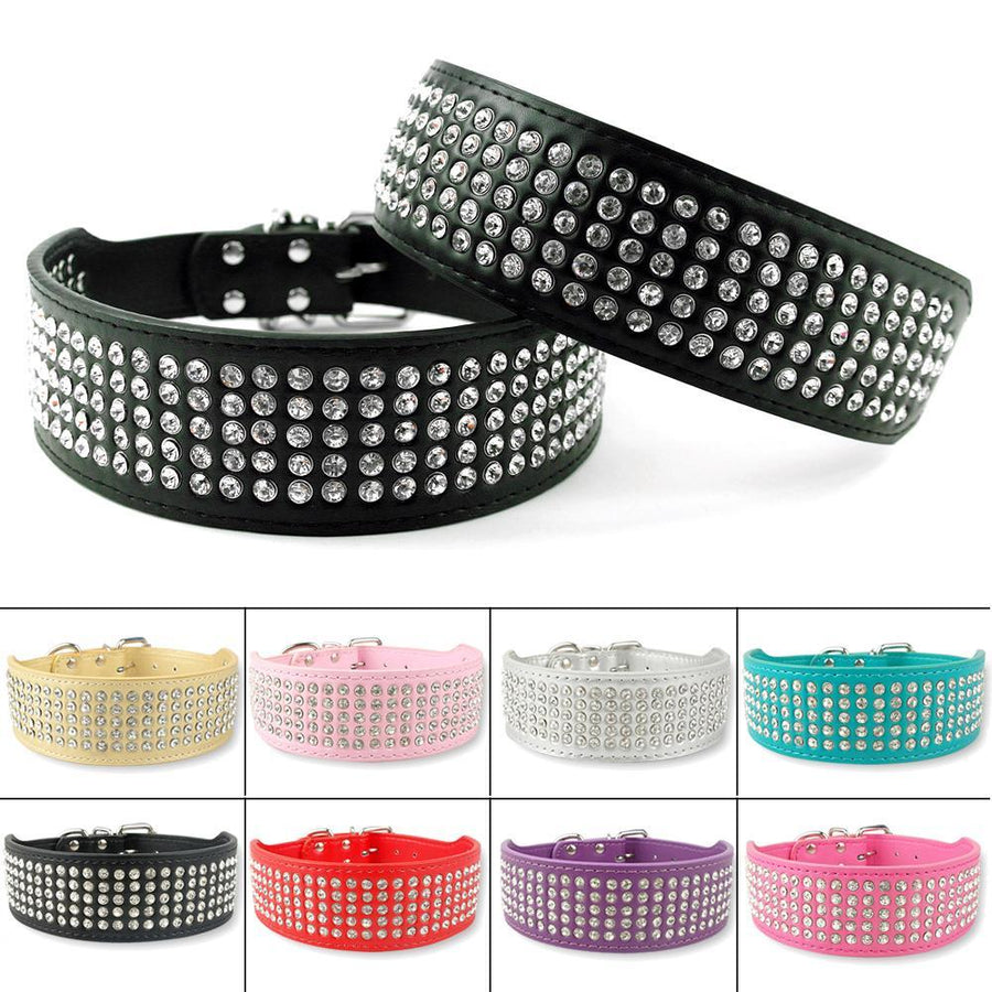 Rhinestones Dog Collars