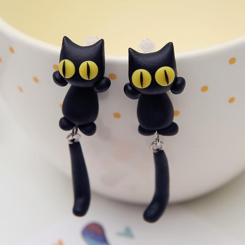Handmade Cat Earring