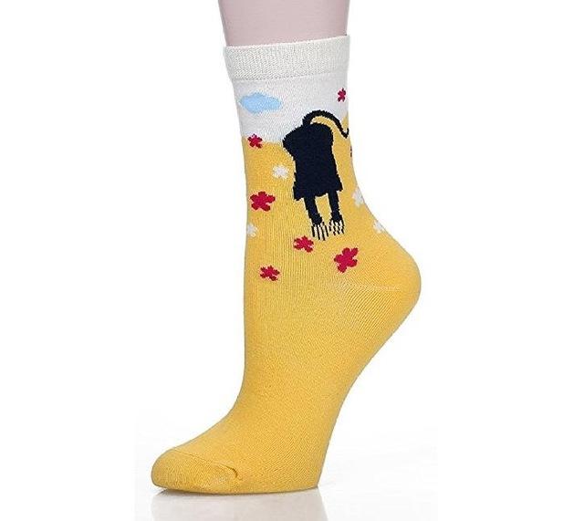 Cute Animal Design Women's Socks - 5 Pairs
