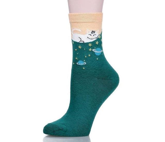 Cute Animal Design Women's Socks - 5 Pairs