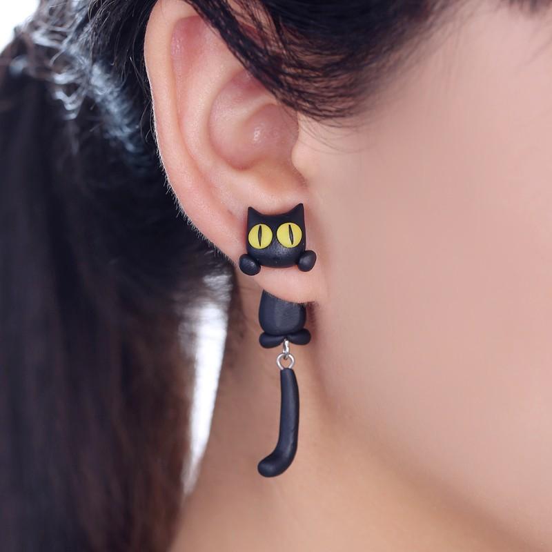 Handmade Cat Earring