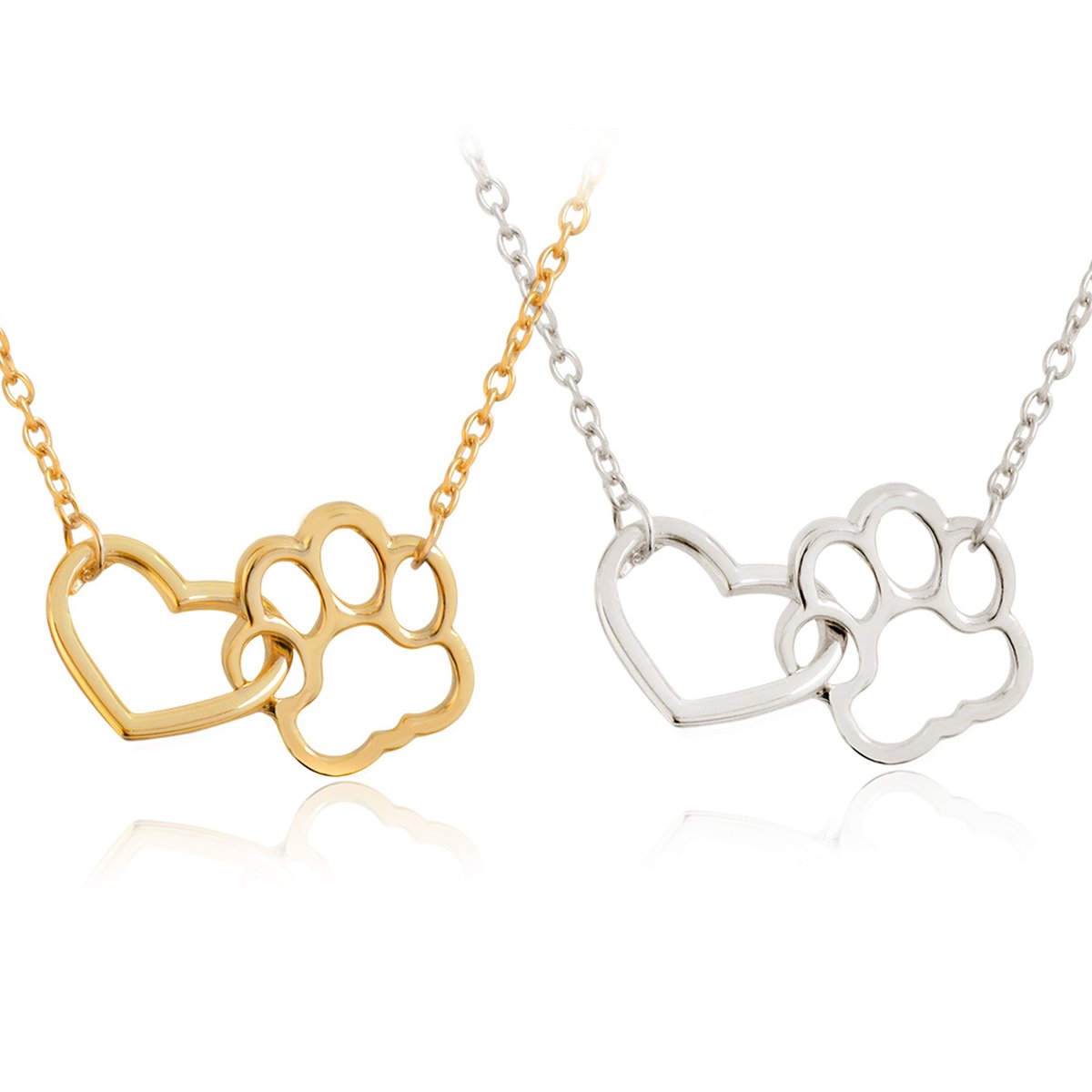 Pet Paw Footprint Necklaces