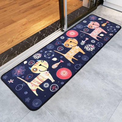 Welcome Floor Mats Animal Cat Printed Bathroom Kitchen Carpets Doormats Floor Mat for Living Room Anti-Slip Tapete