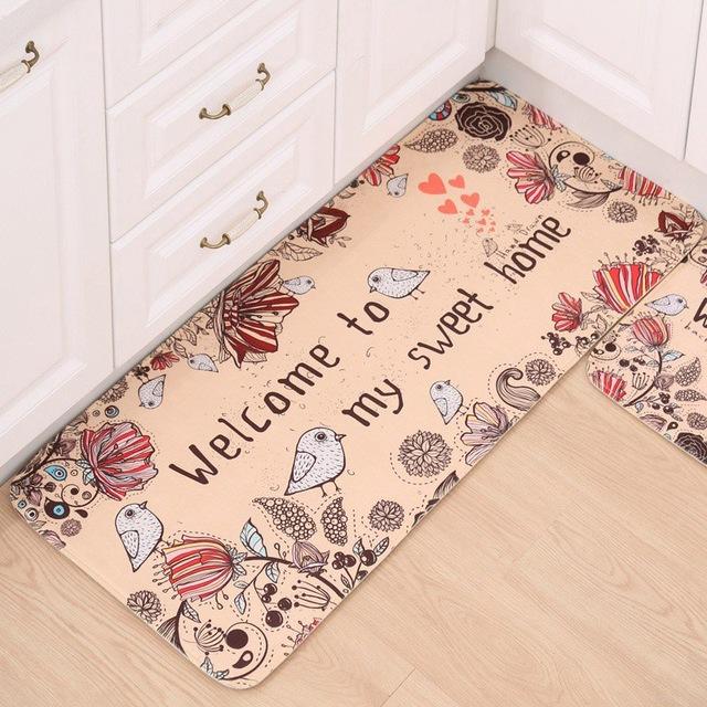 Welcome Floor Mats Animal Cat Printed Bathroom Kitchen Carpets Doormats Floor Mat for Living Room Anti-Slip Tapete