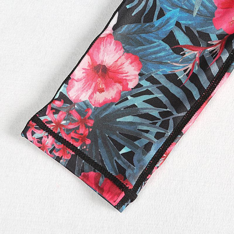 Yoga 2 Piece Female Set Floral Print