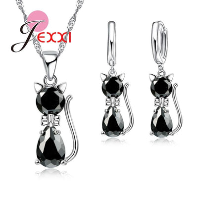 Romantic Cat Jewelry Set