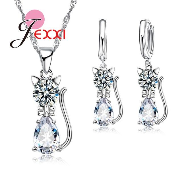 Romantic Cat Jewelry Set