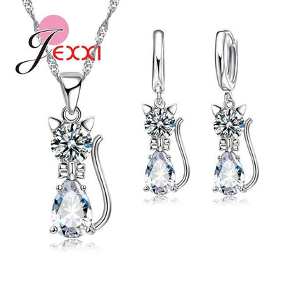 Romantic Cat Jewelry Set