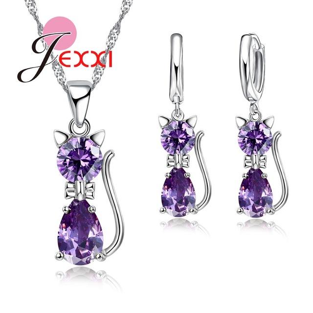 Romantic Cat Jewelry Set