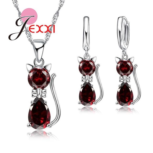 Romantic Cat Jewelry Set