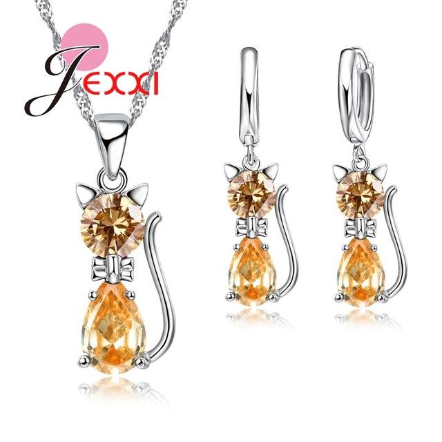 Romantic Cat Jewelry Set