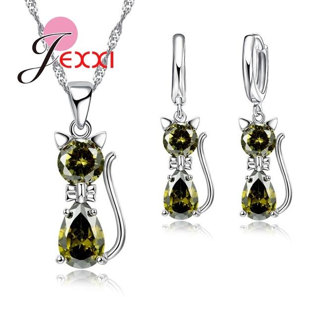 Romantic Cat Jewelry Set