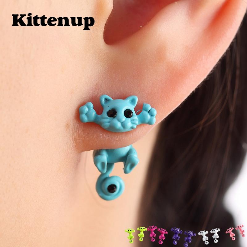 Cute Cat Stud Earrings