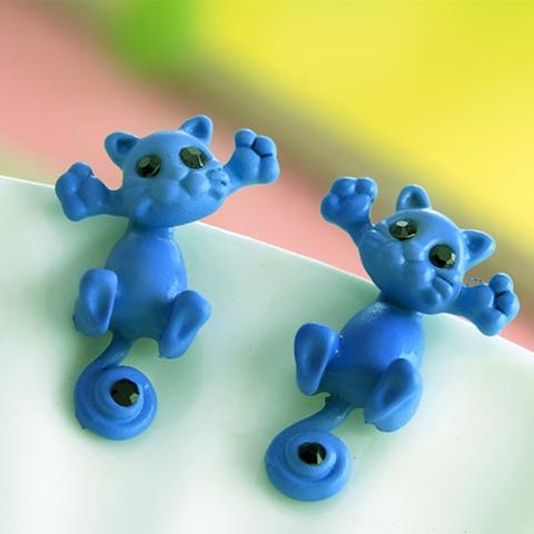 Cute Cat Stud Earrings