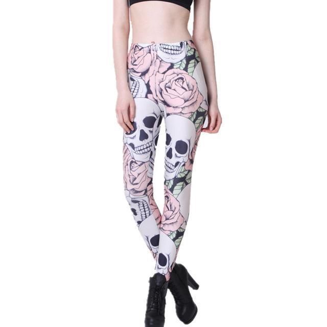 Women Yoga Pants Skull