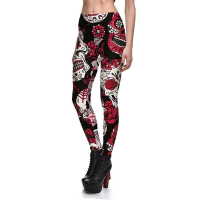 Women Yoga Pants Skull