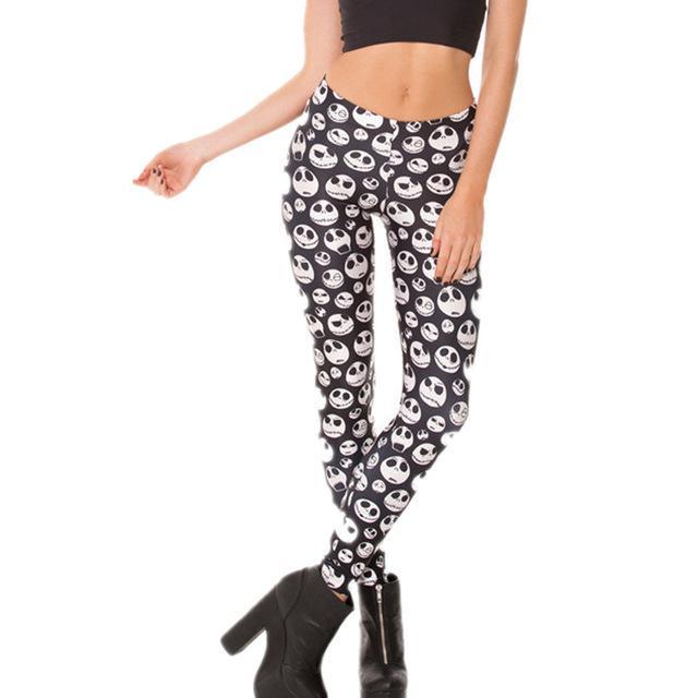 Women Yoga Pants Skull