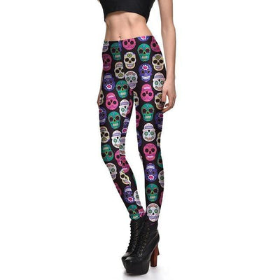 Women Yoga Pants Skull