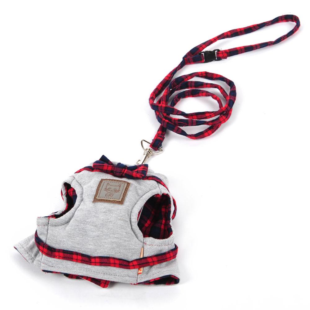 British Style Cute Cat Jacket Leash