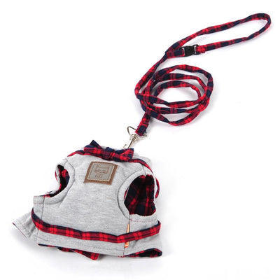 British Style Cute Cat Jacket Leash