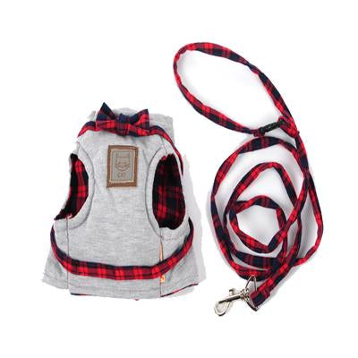 British Style Cute Cat Jacket Leash