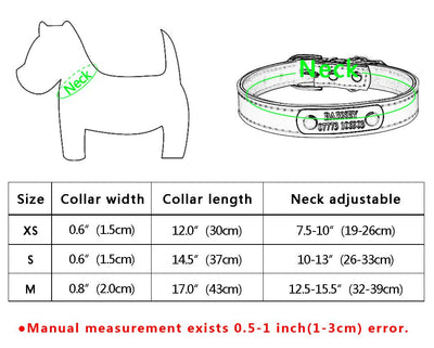Leather Personalized Dog Collars