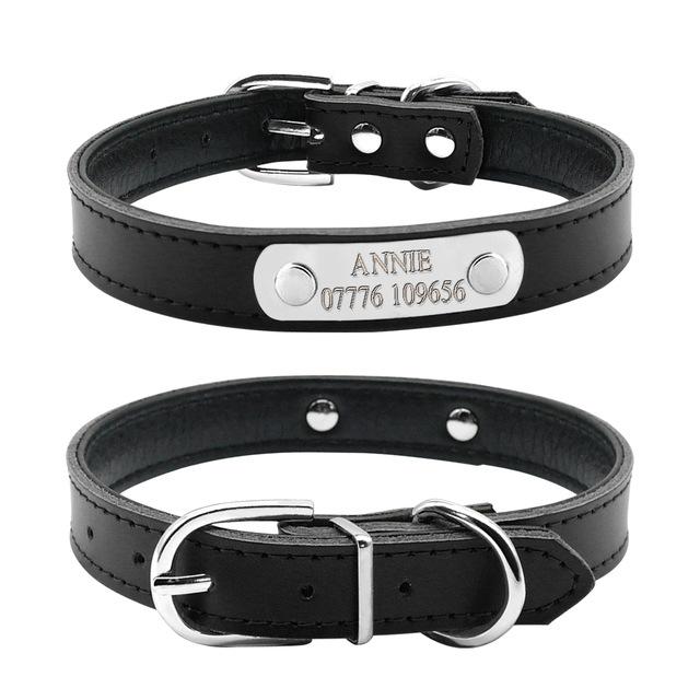 Leather Personalized Dog Collars