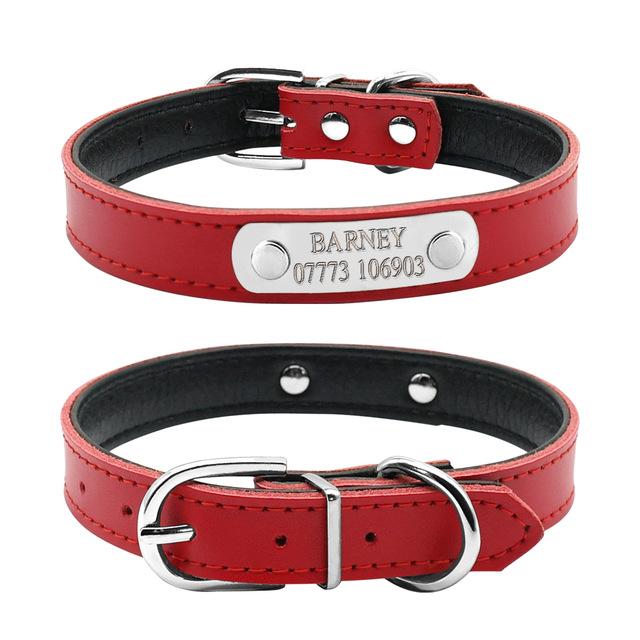 Leather Personalized Dog Collars