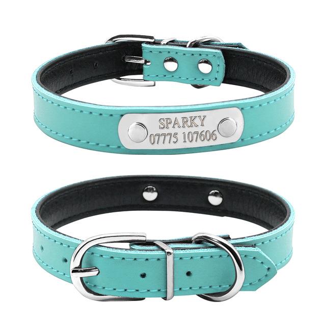 Leather Personalized Dog Collars