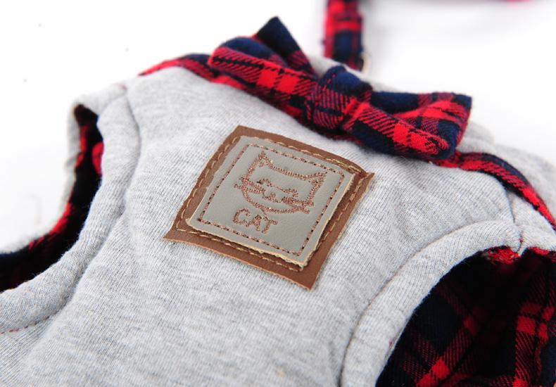 British Style Cute Cat Jacket Leash