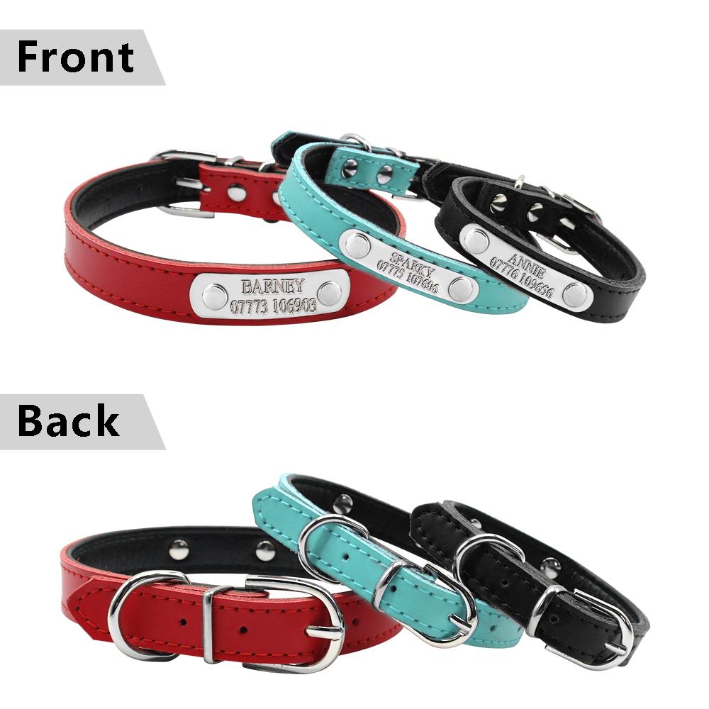 Leather Personalized Dog Collars