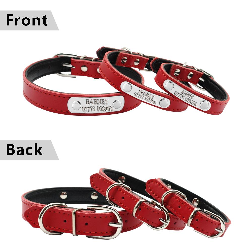 Leather Personalized Dog Collars