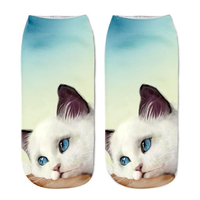Women 3D Cat Printed Socks