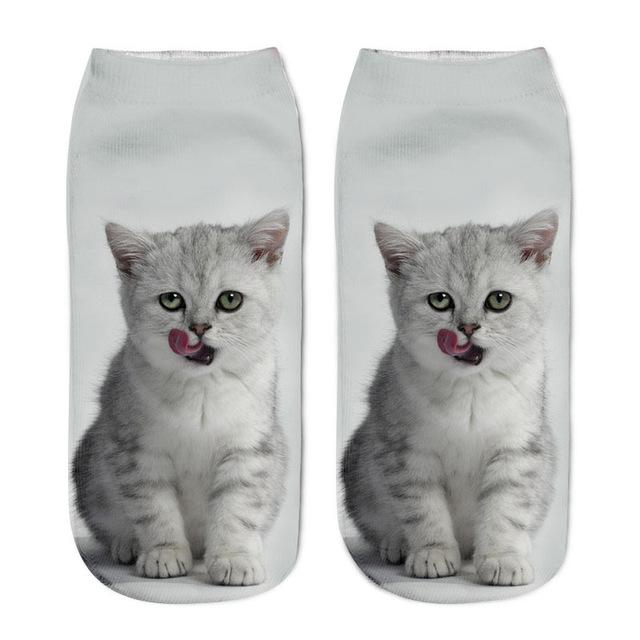 Women 3D Cat Printed Socks