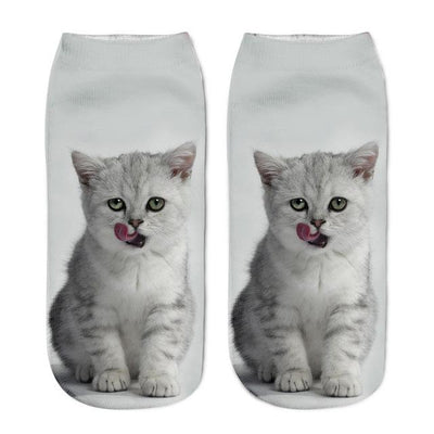 Women 3D Cat Printed Socks