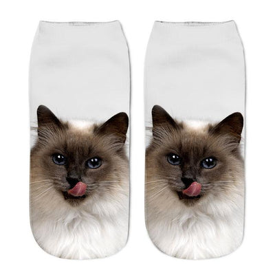 Women 3D Cat Printed Socks