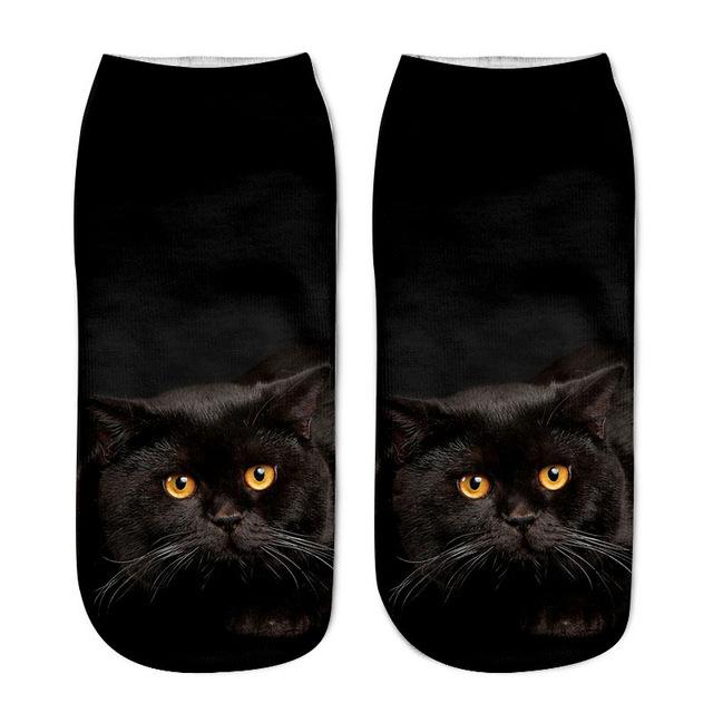 Women 3D Cat Printed Socks
