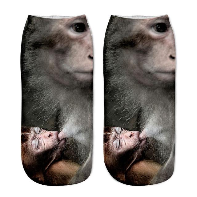 Women 3D Cat Printed Socks