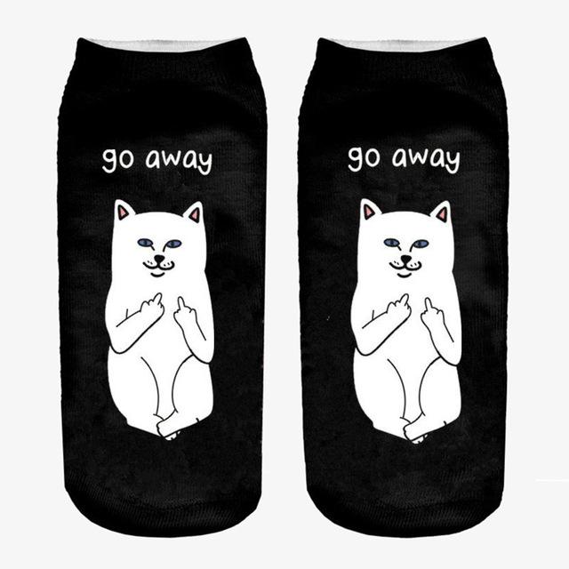 Women 3D Cat Printed Socks